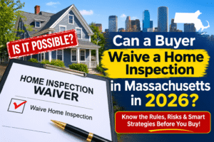 Can a buyer waive a home inspection in Massachusetts in 2026 with home inspection waiver form and Massachusetts home background